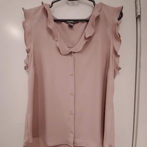 H&M Pink Ruffled Blouse